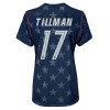 Forente stater Malik Tillman #17 Bortedrakt Kvinner VM 2026 Kortermet